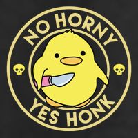 No Horny Yes Honk Funny Chick 11oz C Handle Ceramic Mug