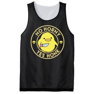 No Horny Yes Honk Funny Chick Mesh Reversible Basketball Jersey Tank