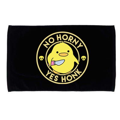 No Horny Yes Honk Funny Chick Microfiber Hand Towel