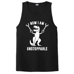 Now I Am Unstoppable Funny TRex PosiCharge Competitor Tank