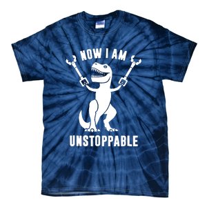 Now I Am Unstoppable Funny TRex Tie-Dye T-Shirt