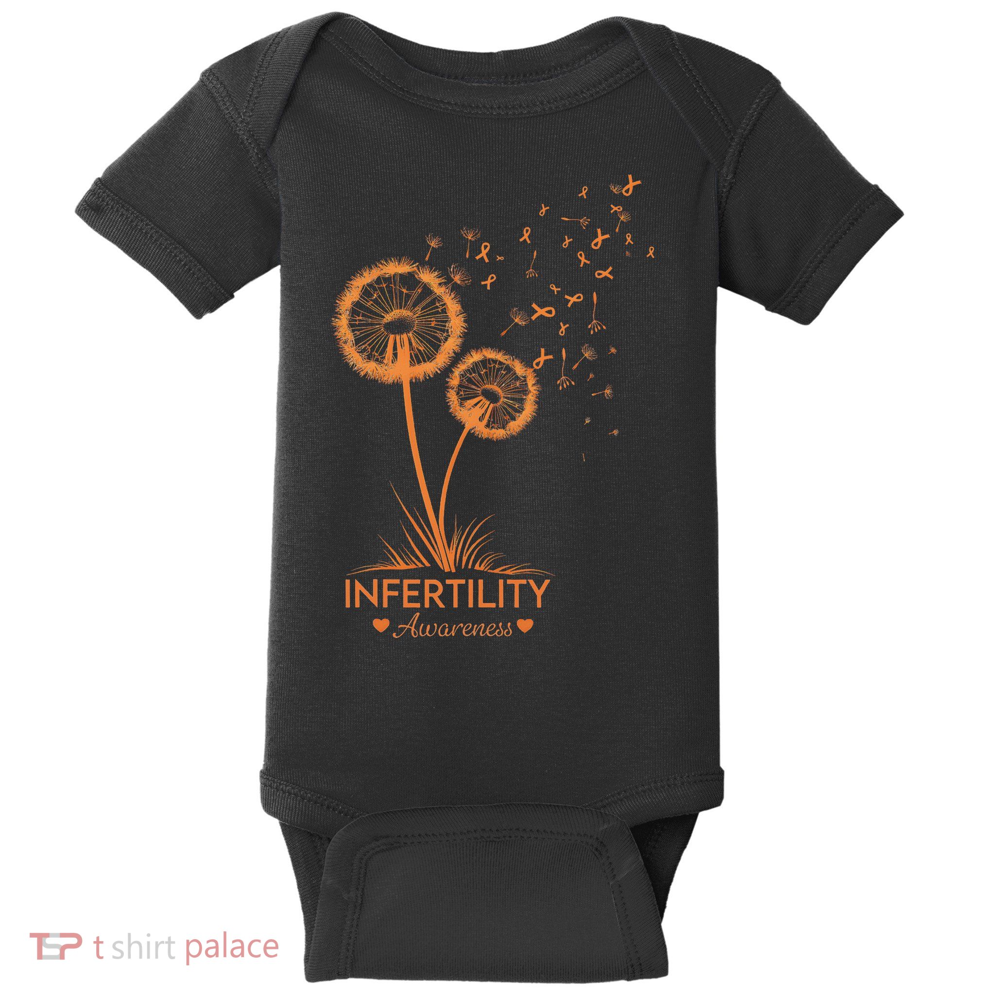 National Infertility Awareness Week Dandelion Women Baby Bodysuit