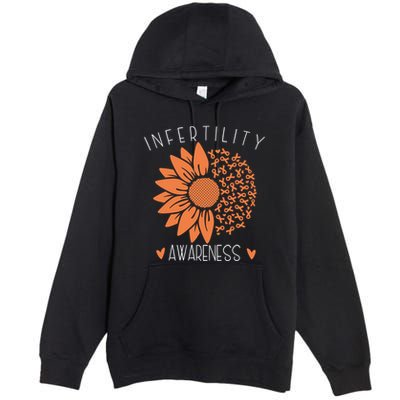 National Infertility Awareness Week Sunflower Gift Premium Pullover Hoodie
