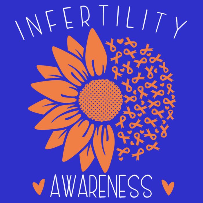 National Infertility Awareness Week Sunflower Gift Button