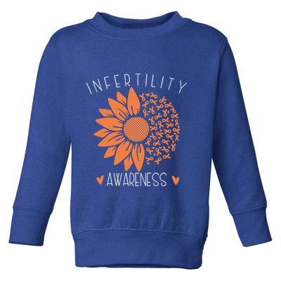 National Infertility Awareness Week Sunflower Gift Toddler Sweatshirt
