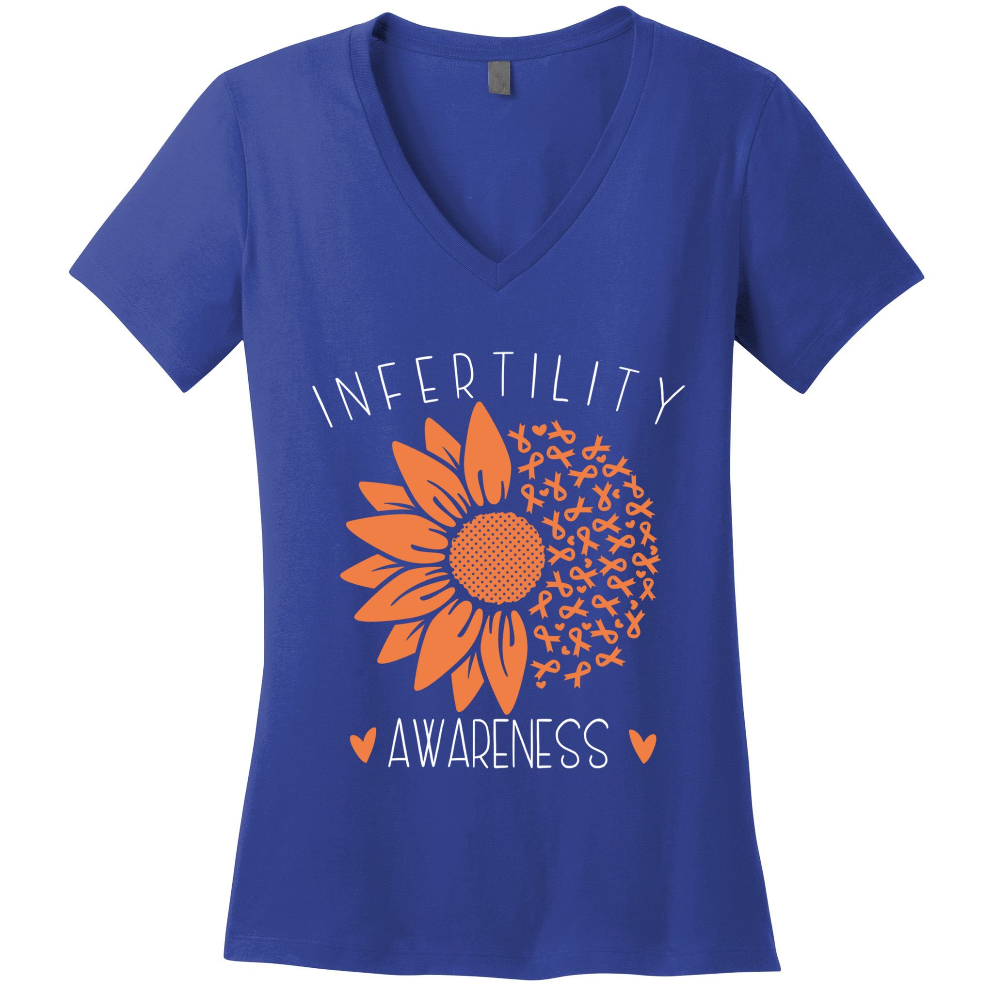 National Infertility Awareness Week Sunflower Gift Women's V-Neck T-Shirt