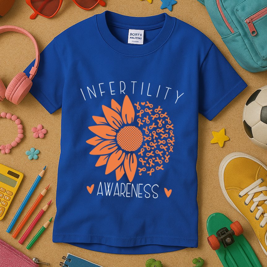 National Infertility Awareness Week Sunflower Gift Kids T-Shirt