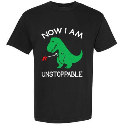 Now I Am Unstoppable Funny Trex Garment-Dyed Heavyweight T-Shirt