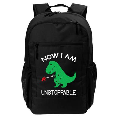 Now I Am Unstoppable Funny Trex Daily Commute Backpack