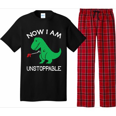 Now I Am Unstoppable Funny Trex Pajama Set