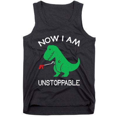 Now I Am Unstoppable Funny Trex Tank Top