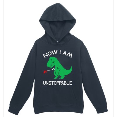 Now I Am Unstoppable Funny Trex Urban Pullover Hoodie