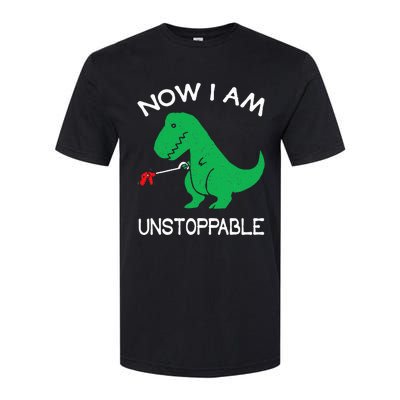 Now I Am Unstoppable Funny Trex Softstyle® CVC T-Shirt