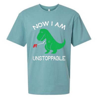 Now I Am Unstoppable Funny Trex Sueded Cloud Jersey T-Shirt