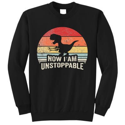 Now I Am Unstoppable Funny Trex Gifts Vintage Sweatshirt