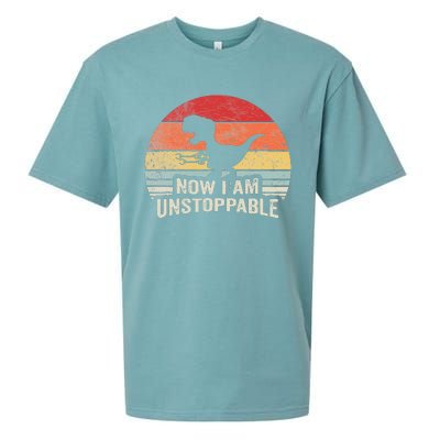 Now I Am Unstoppable Funny Trex Gifts Vintage Sueded Cloud Jersey T-Shirt