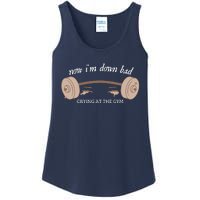 Now I Am Down Bad Crying At The Gym Ladies Essential Tank