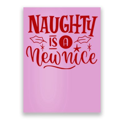 Naughty Is A New Nice Funny Holiday Gift Poster