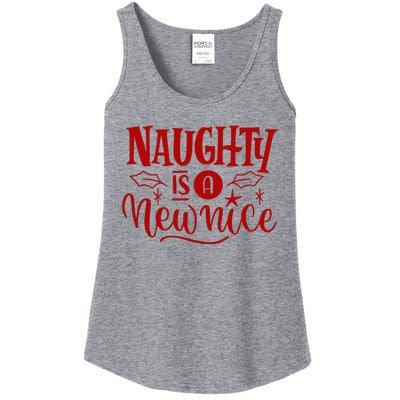 Naughty Is A New Nice Funny Holiday Gift Ladies Essential Tank