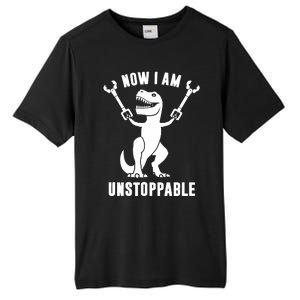 Now I Am Unstoppable Funny TRex Tall Fusion ChromaSoft Performance T-Shirt