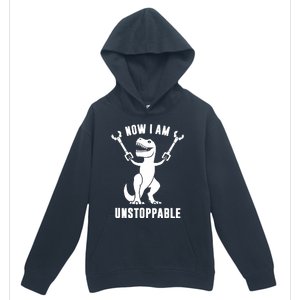 Now I Am Unstoppable Funny TRex Urban Pullover Hoodie