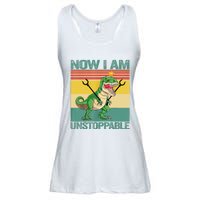 Now I Am Unstoppable TRex Funny Dinosaur Retro Vintage Ladies Essential Flowy Tank