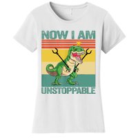 Now I Am Unstoppable TRex Funny Dinosaur Retro Vintage Women's T-Shirt