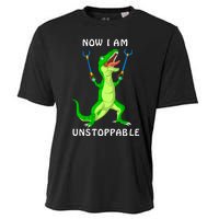 Now I Am Unstoppable Dinosaur Cooling Performance Crew T-Shirt