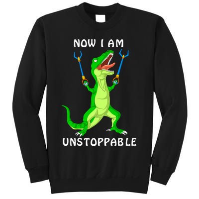 Now I Am Unstoppable Dinosaur Sweatshirt