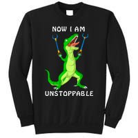 Now I Am Unstoppable Dinosaur Sweatshirt