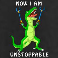 Now I Am Unstoppable Dinosaur Adult Drive Performance Visor
