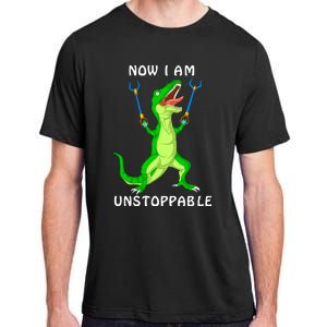 Now I Am Unstoppable Dinosaur Adult ChromaSoft Performance T-Shirt