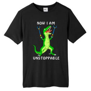 Now I Am Unstoppable Dinosaur Tall Fusion ChromaSoft Performance T-Shirt