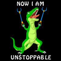 Now I Am Unstoppable Dinosaur 16 in Basic Backpack