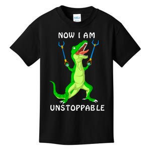 Now I Am Unstoppable Dinosaur Kids T-Shirt