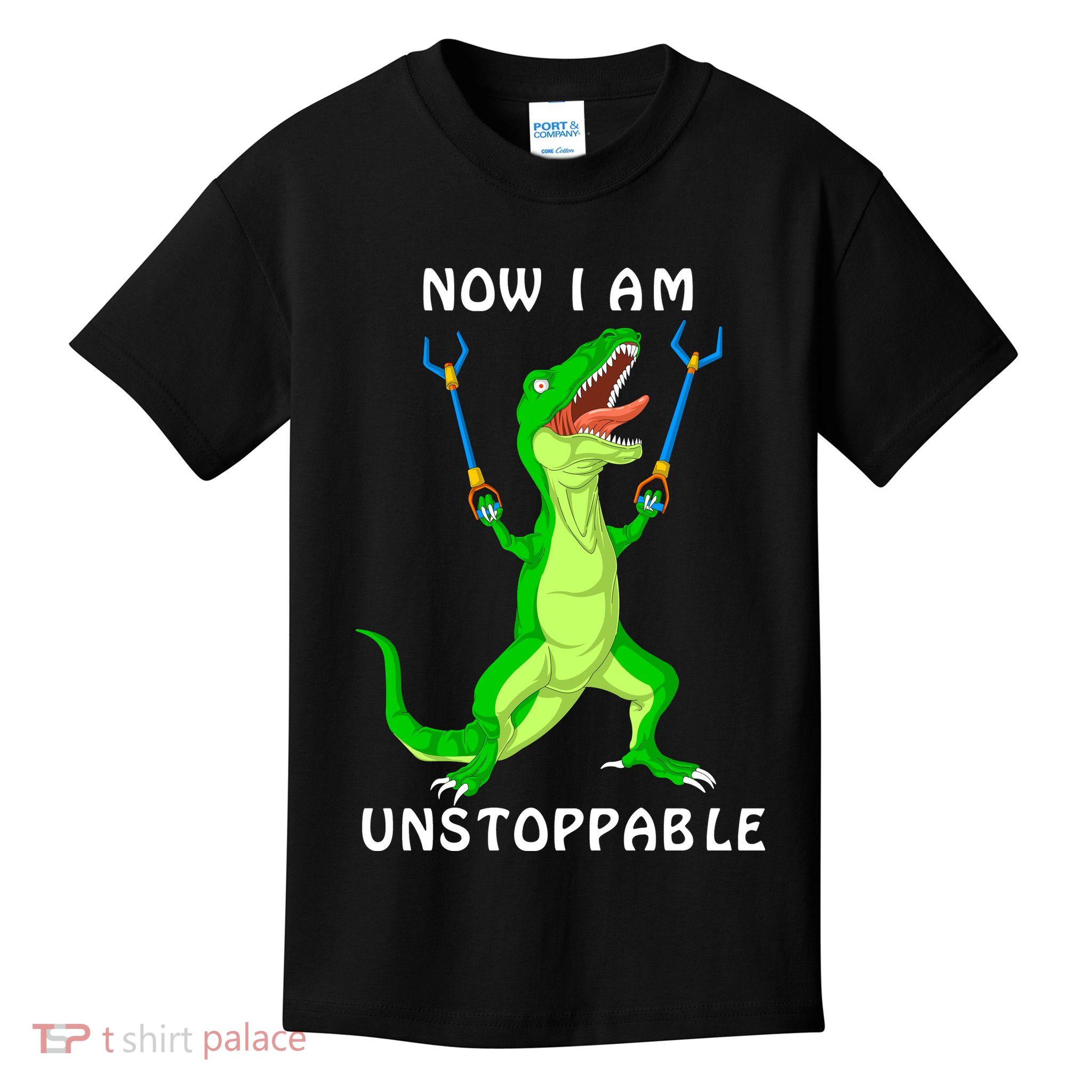 Now I Am Unstoppable Dinosaur Kids T-Shirt