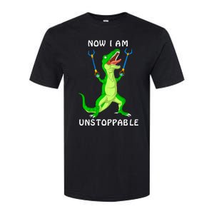 Now I Am Unstoppable Dinosaur Softstyle CVC T-Shirt