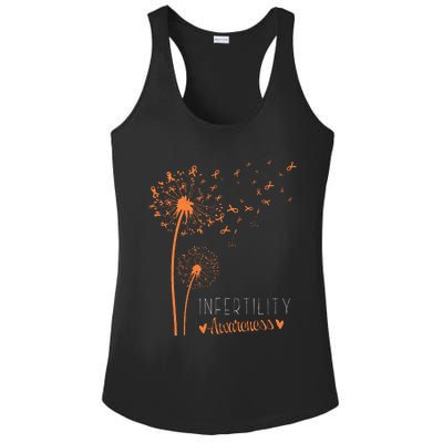 National Infertility Awareness Week Dandelion Ladies PosiCharge Competitor Racerback Tank