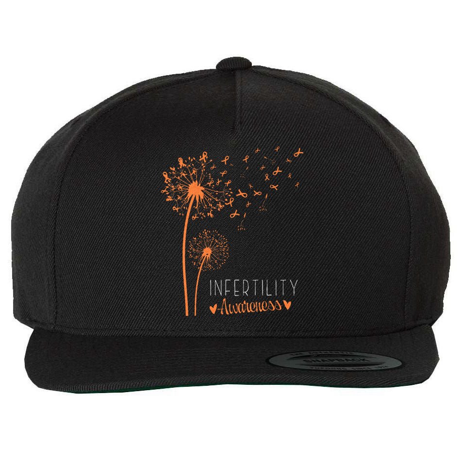 National Infertility Awareness Week Dandelion Wool Snapback Cap