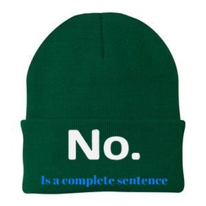 No Is A Complete Sentence Knit Cap Winter Beanie