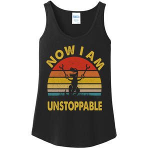 Now I Am Unstoppable Funny T.Rex Ladies Essential Tank