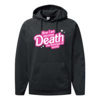 Now I Am Become Death The Destroyer Of Worlds Performance Fleece Hoodie