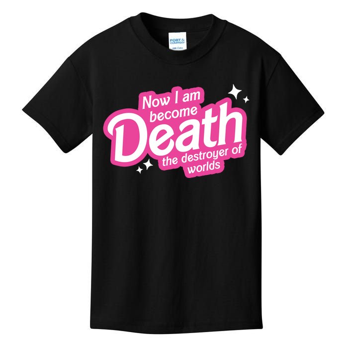 Now I Am Become Death The Destroyer Of Worlds Kids T-Shirt