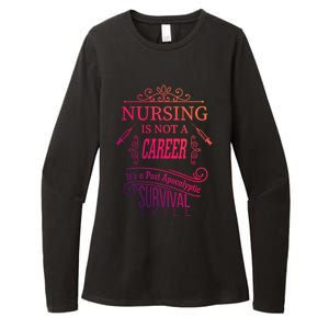 Nursing Is A Post Apocalyptic Survival Skill Funny Gift Womens CVC Long Sleeve Shirt