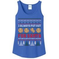 Naughty I Always Put Out For Santa Christmas Ugly Sweater Gift Ladies Essential Tank