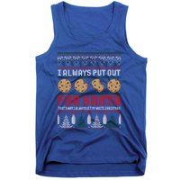 Naughty I Always Put Out For Santa Christmas Ugly Sweater Gift Tank Top