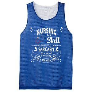 Nursing Is A Skill Career Occupation Gift Mesh Reversible Basketball Jersey Tank