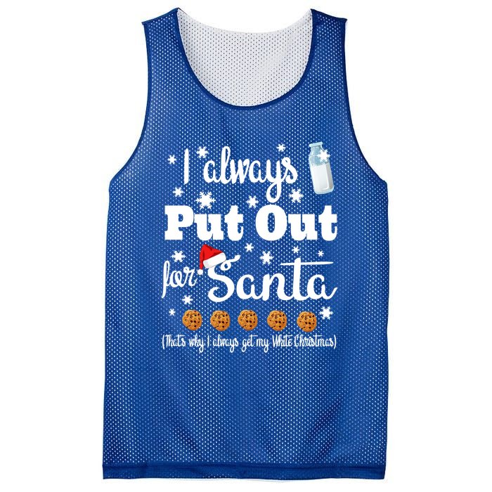 Naughty I Always Put Out For Santa Gift Great Gift Mesh Reversible Basketball Jersey Tank