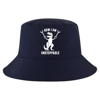 Now I Am Unstoppable Funny T Rex Cool Comfort Performance Bucket Hat