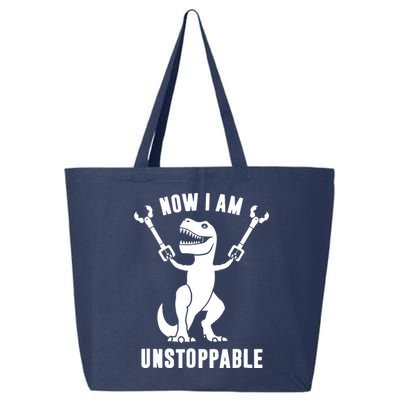 Now I Am Unstoppable Funny T Rex 25L Jumbo Tote
